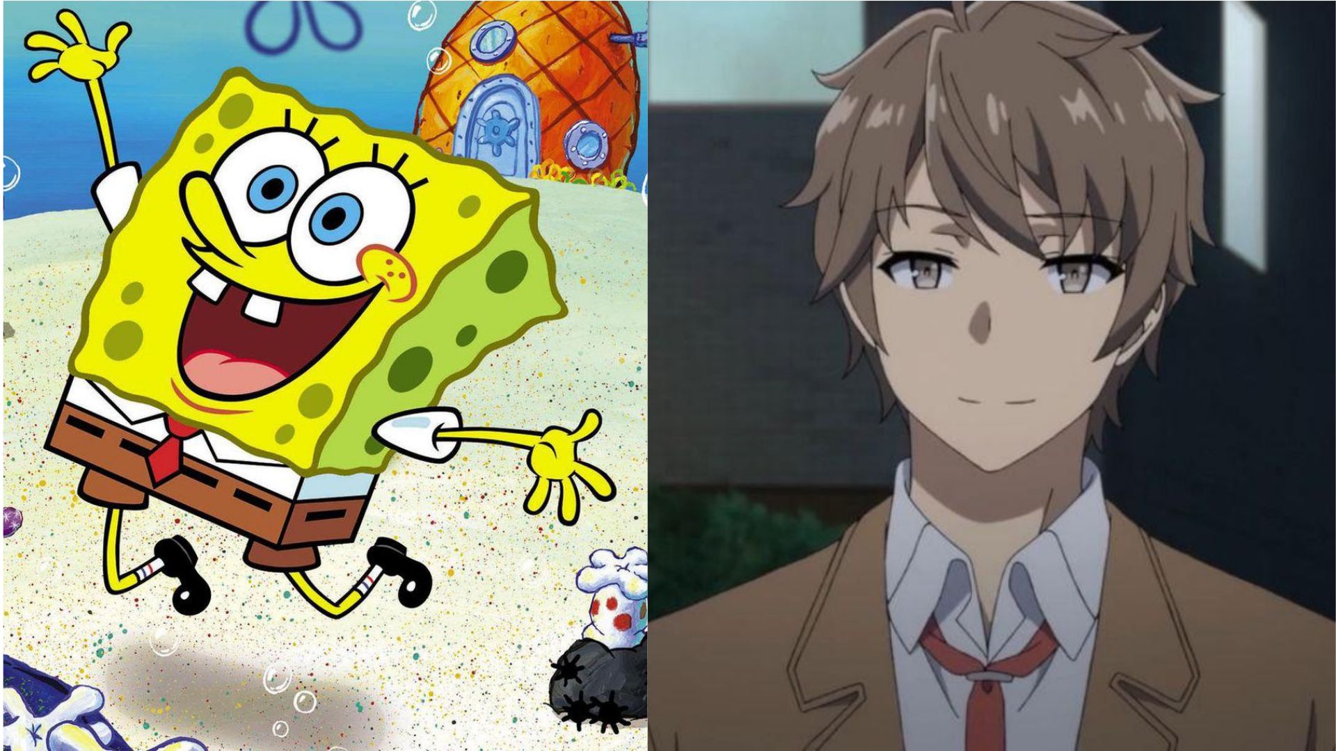 When You Realize Spongebob And Sakuta Have The Same Outfits Scrolller 