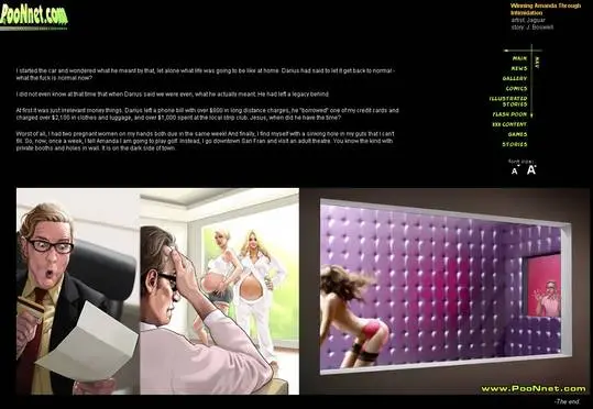 BBC interracial cuckold comic Winning Amanda Through Intimidation featuring a muscular black man and busty blonde woman