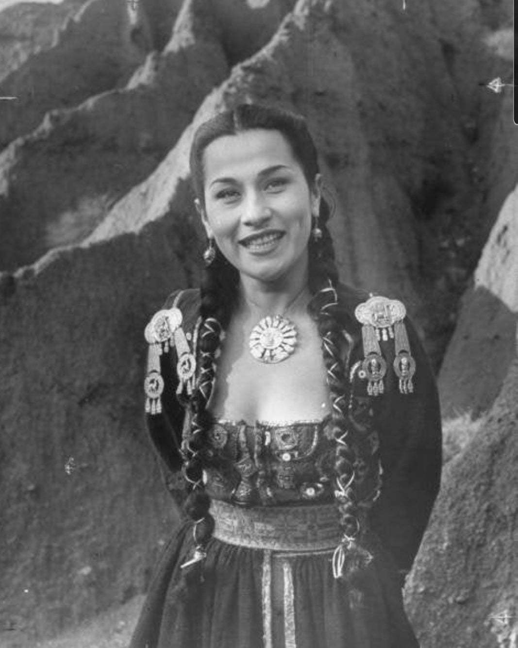 Yma Sumac, who claimed to be a descendant of the last Inca emperor