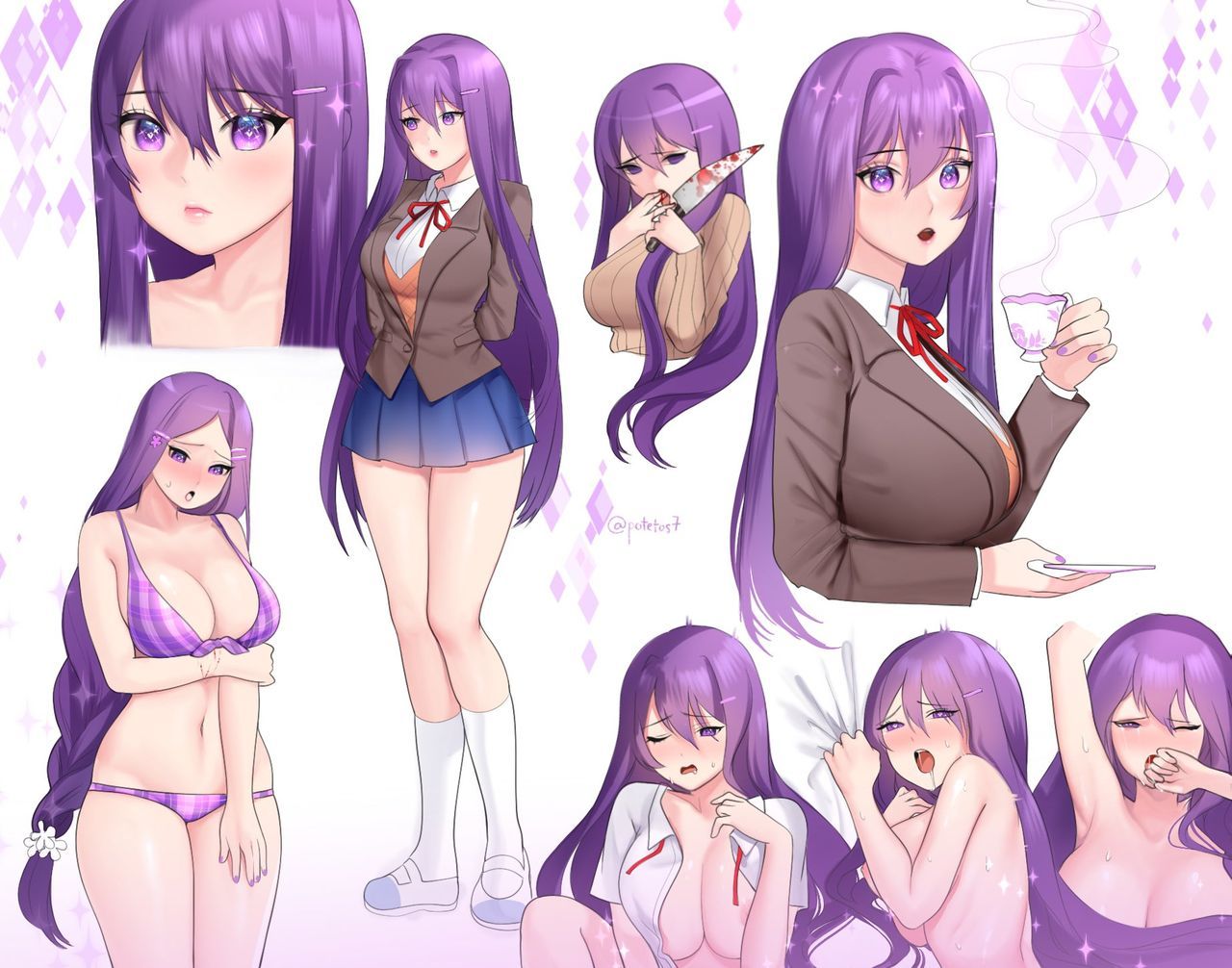 Юри ДДЛК. Yuri DDLC. Юри Doki Doki. DDLC Yuri 18.