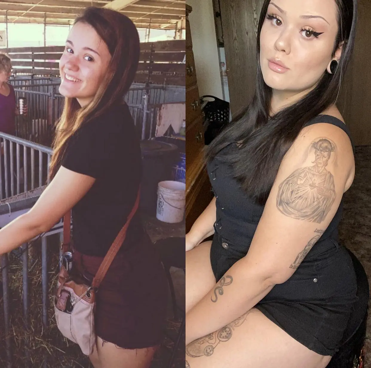 What 100lbs gained looks like. 146lbs in 2017 on the left vs 247lbs on ...