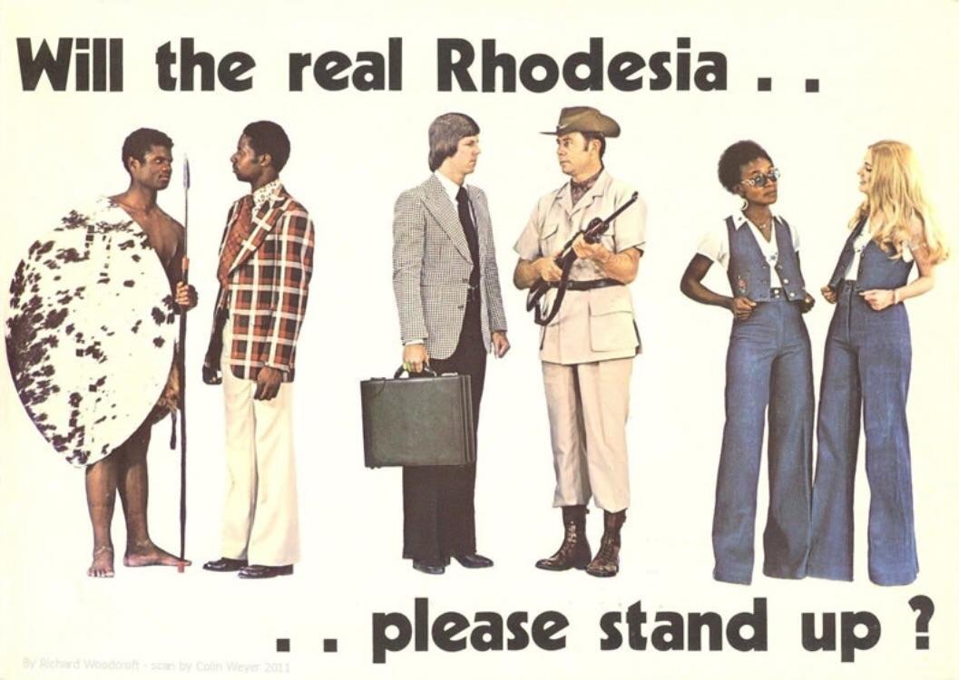 1975 Propaganda Poster from the Republic of Rhodesia, an unrecognised ...