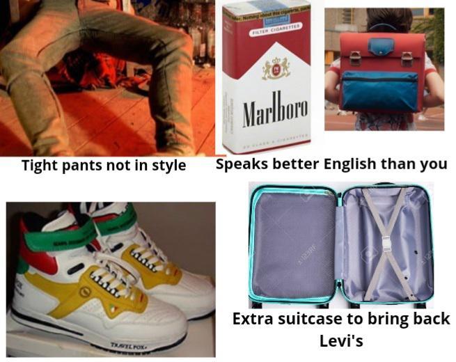 1990s exchange student in the us starterpack scrolller