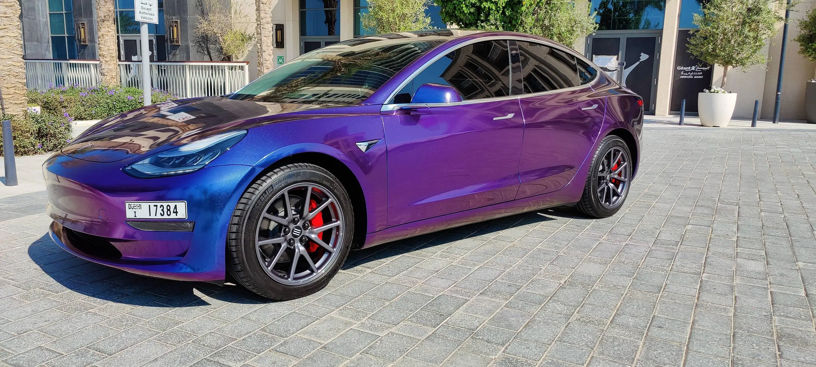 Model 3 Performance Purple 2020 Tesla model 3 wrapped in chameleon purple | Scrolller