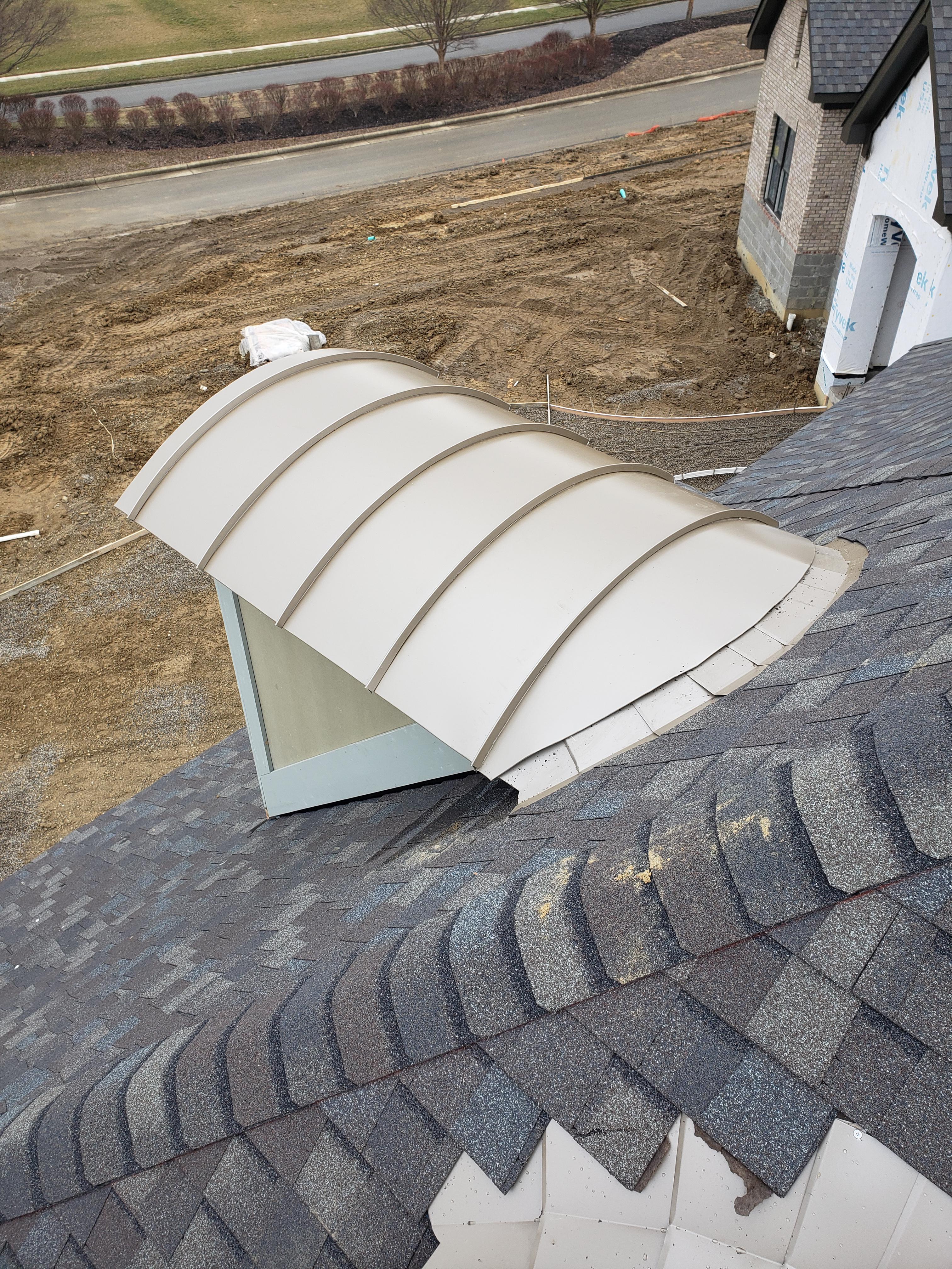Barrel Dormer Roof 24 gauge metal roofing on barrel dormer | Scrolller