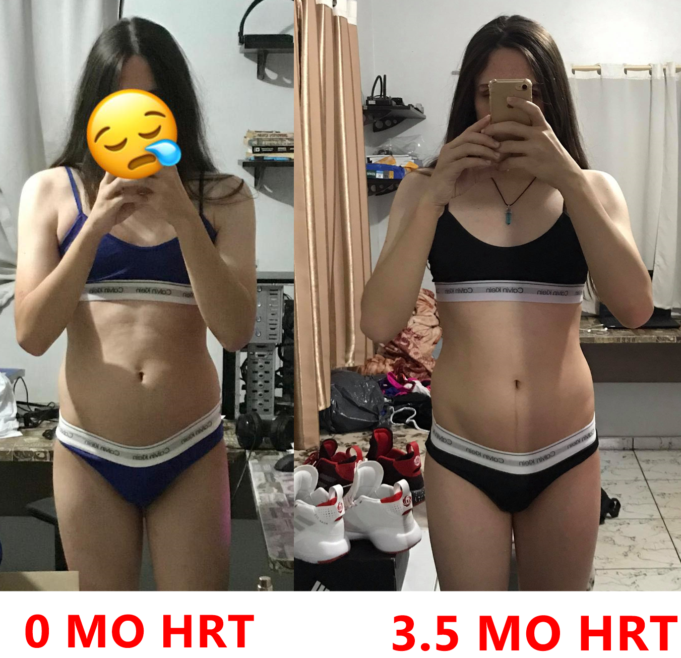 3.5 months HRT. Very small changes. But I think it is changing yes.