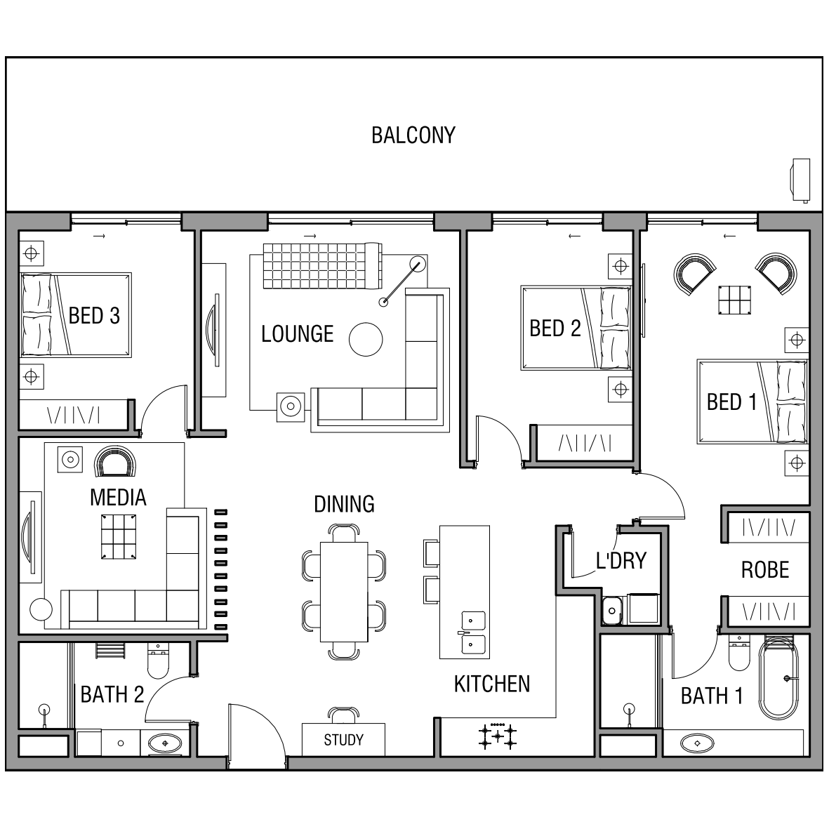 3-bed-apartment-w-media-room-floor-plan-dwg-sample-scrolller