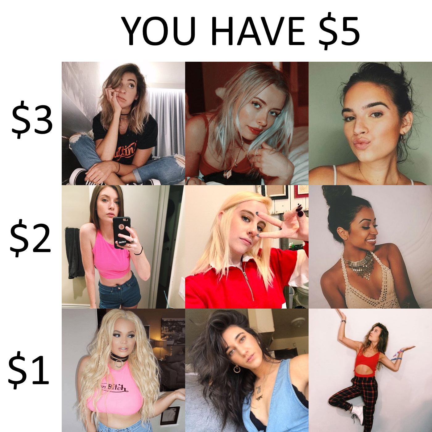 $5 - VLOG SQUAD GIRLS - GABBIE HANNA, CORINNA KOPF, NATALIE MARIDUENA