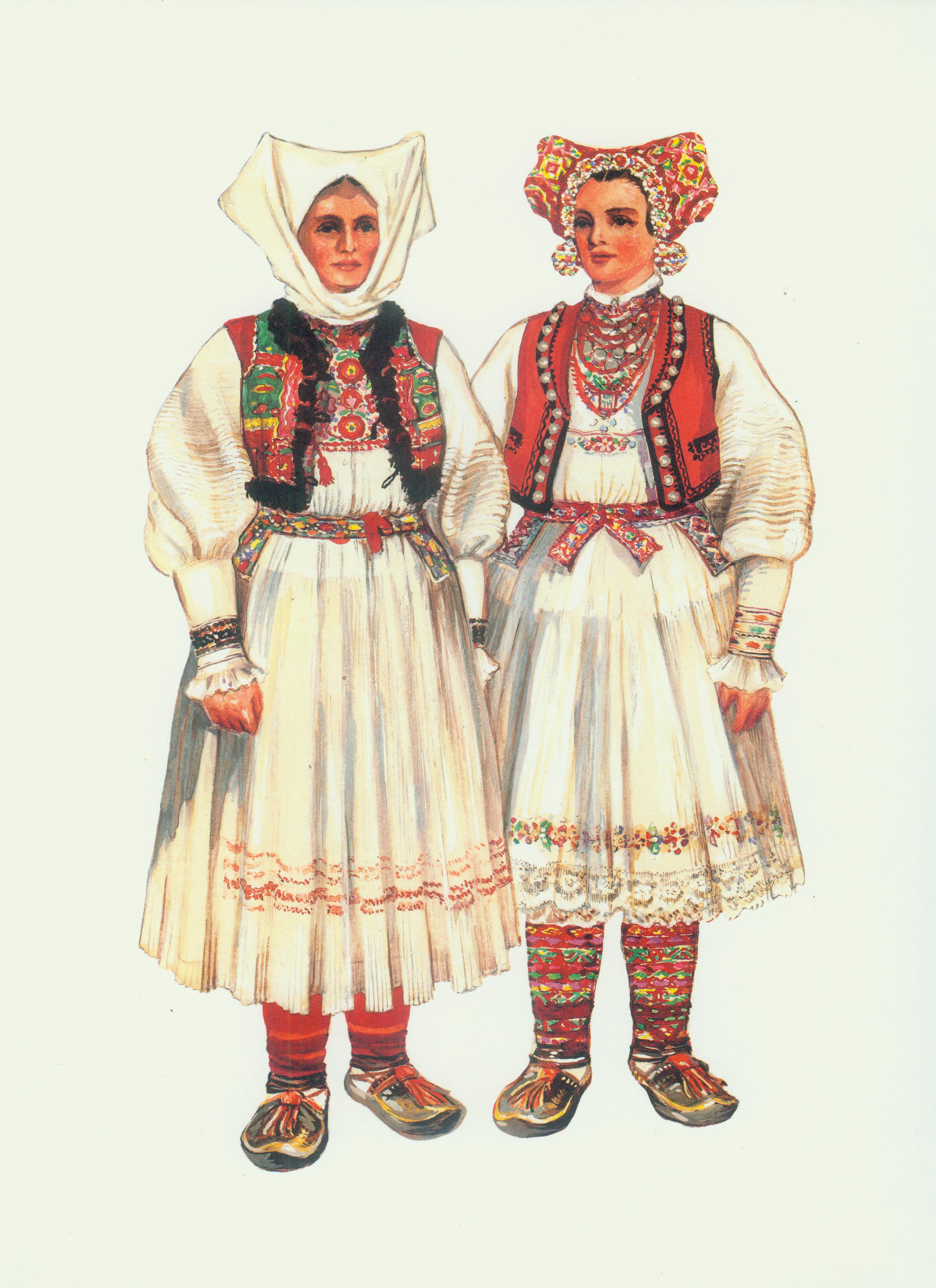 7 Narodna nošnja Hrvatske Jamnica, Pisarovinska. Više informacija u