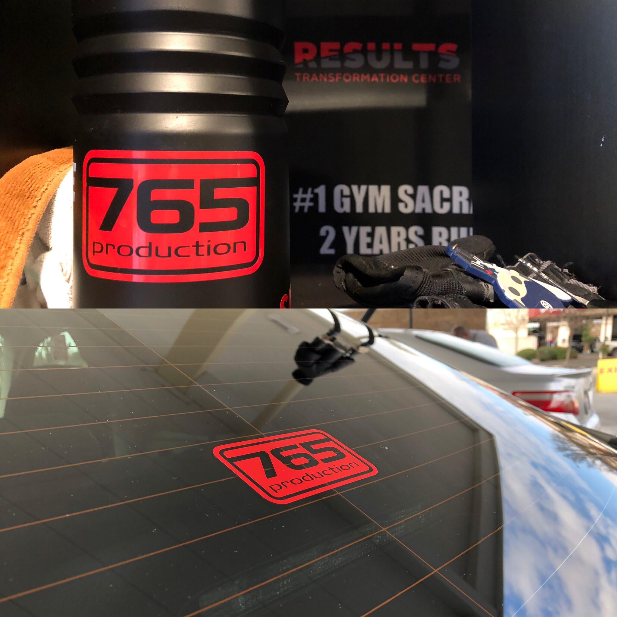 765PRO logo vinyl on my car and workout bottle | Scrolller