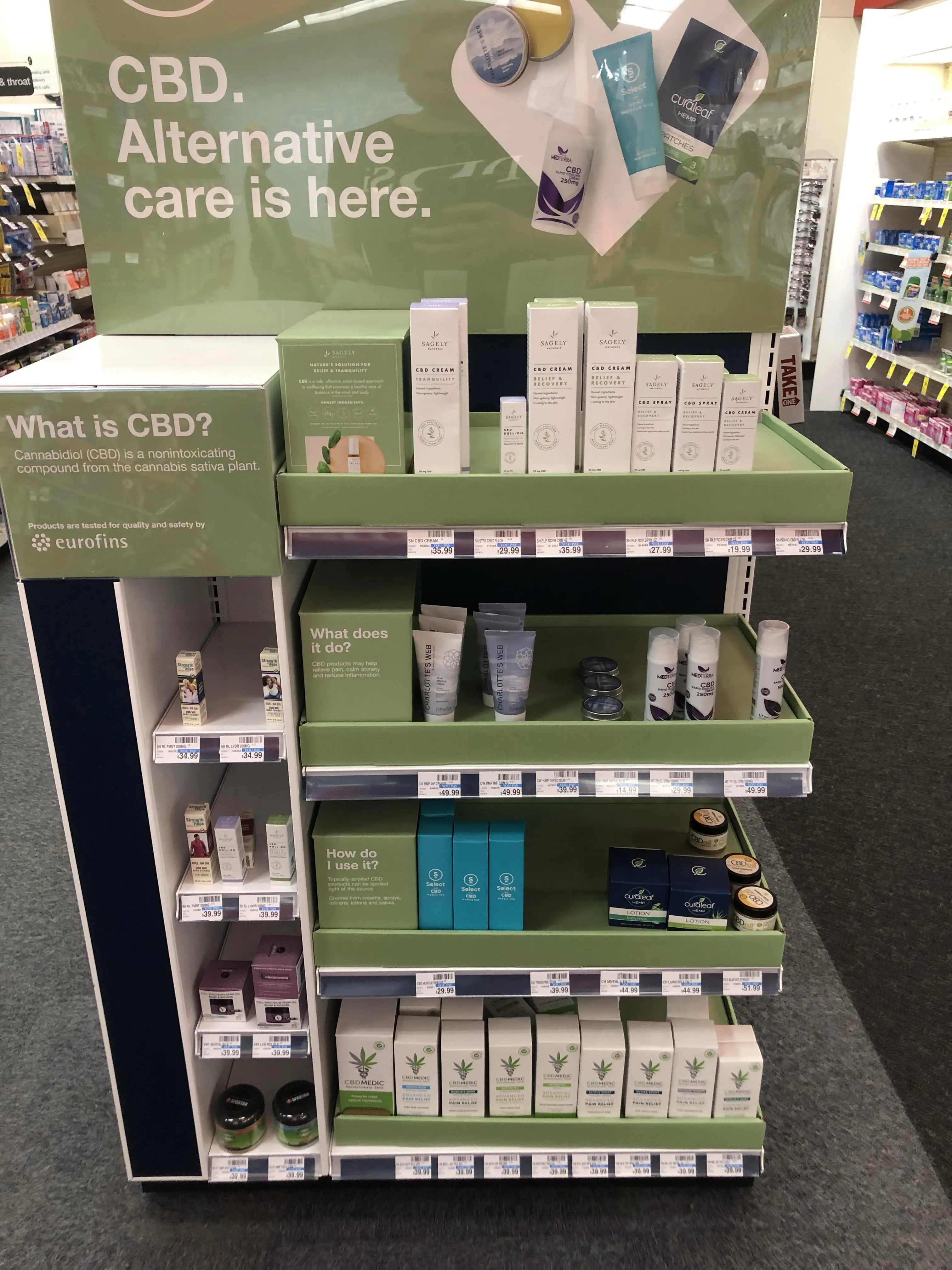 A CBD display at my local CVS. | Scrolller