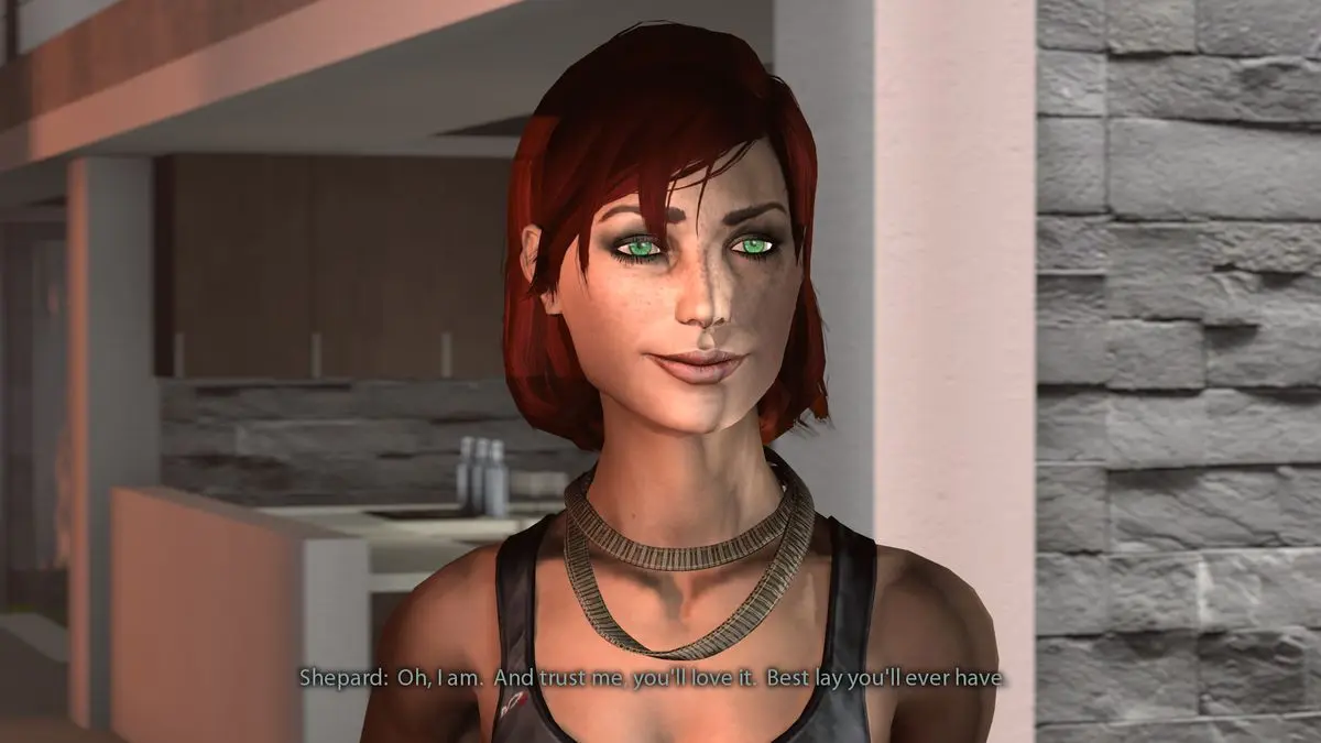 Hentai Beast 3D art by ShittyHorsey featuring a group of women and dogs in a Mass Effect futuristic setting