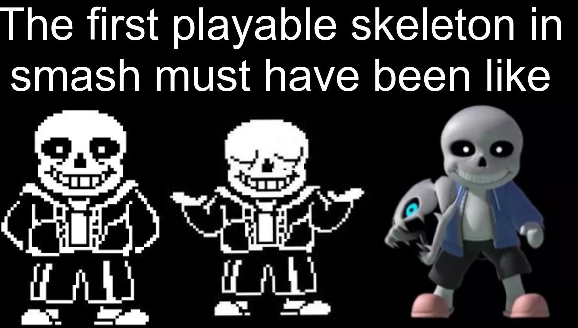 a versions of the blinking white guy meme but with sans | Scrolller