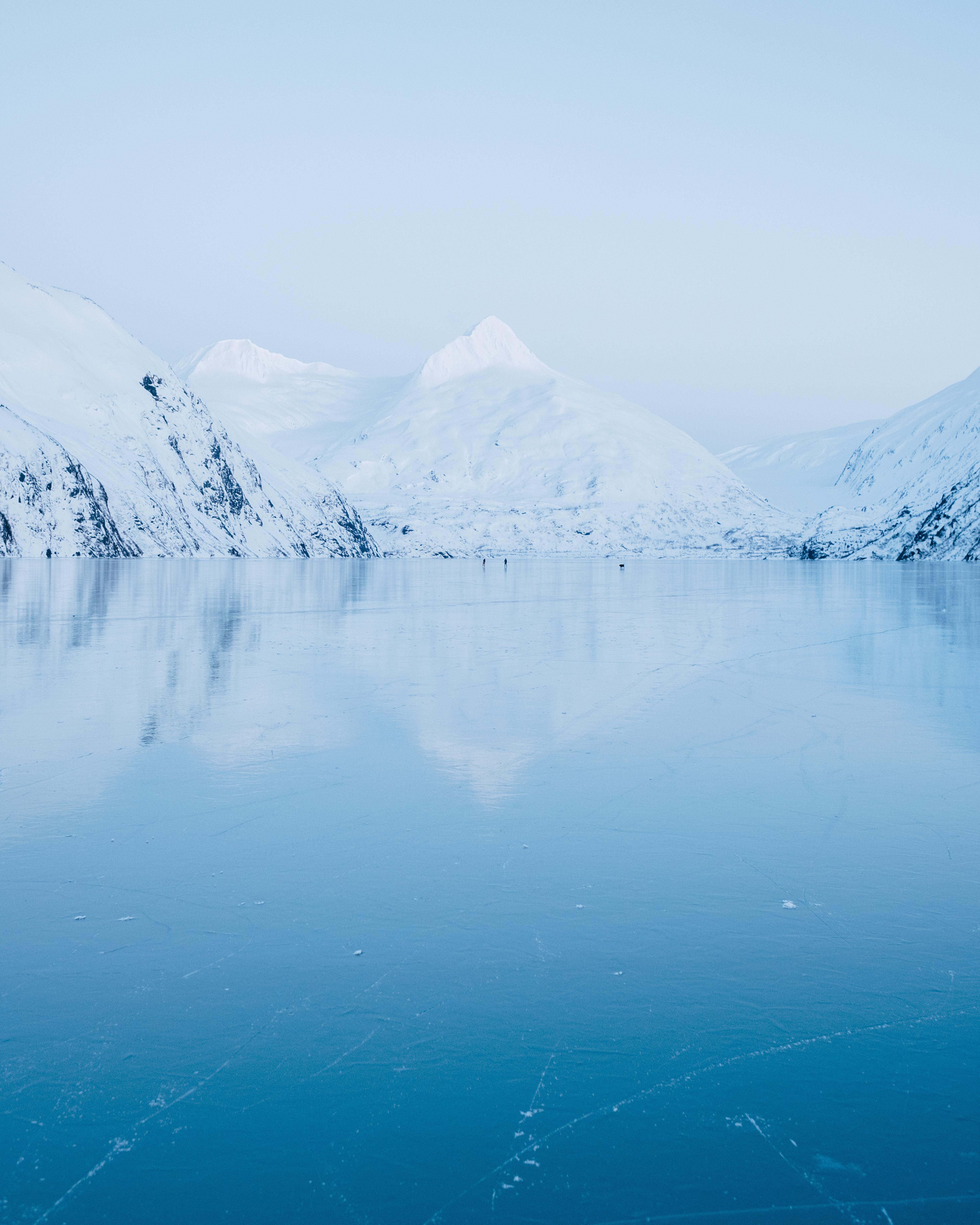 A very cold Portage Lake, Alaska. [OC][3845X4806] | Scrolller