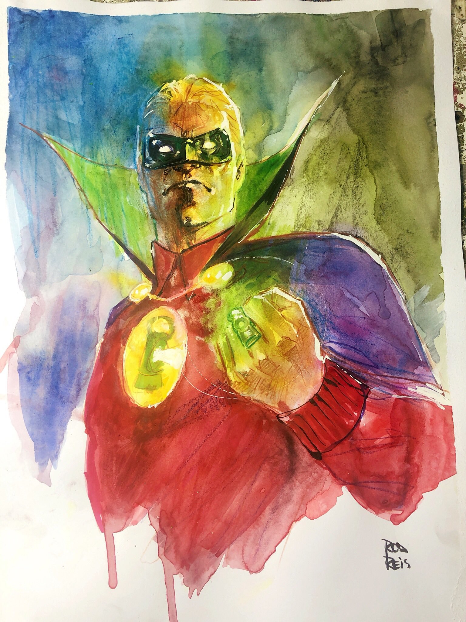 Alan Scott art by Rod Reis | Scrolller