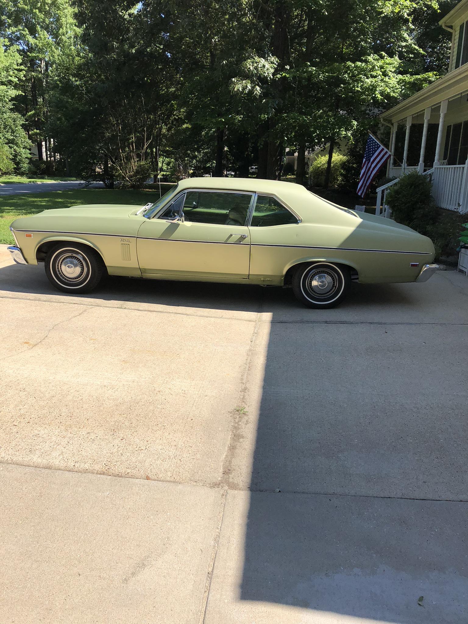 All Original 69 Nova Still Has The 6 Cylinder In It 97000 Miles