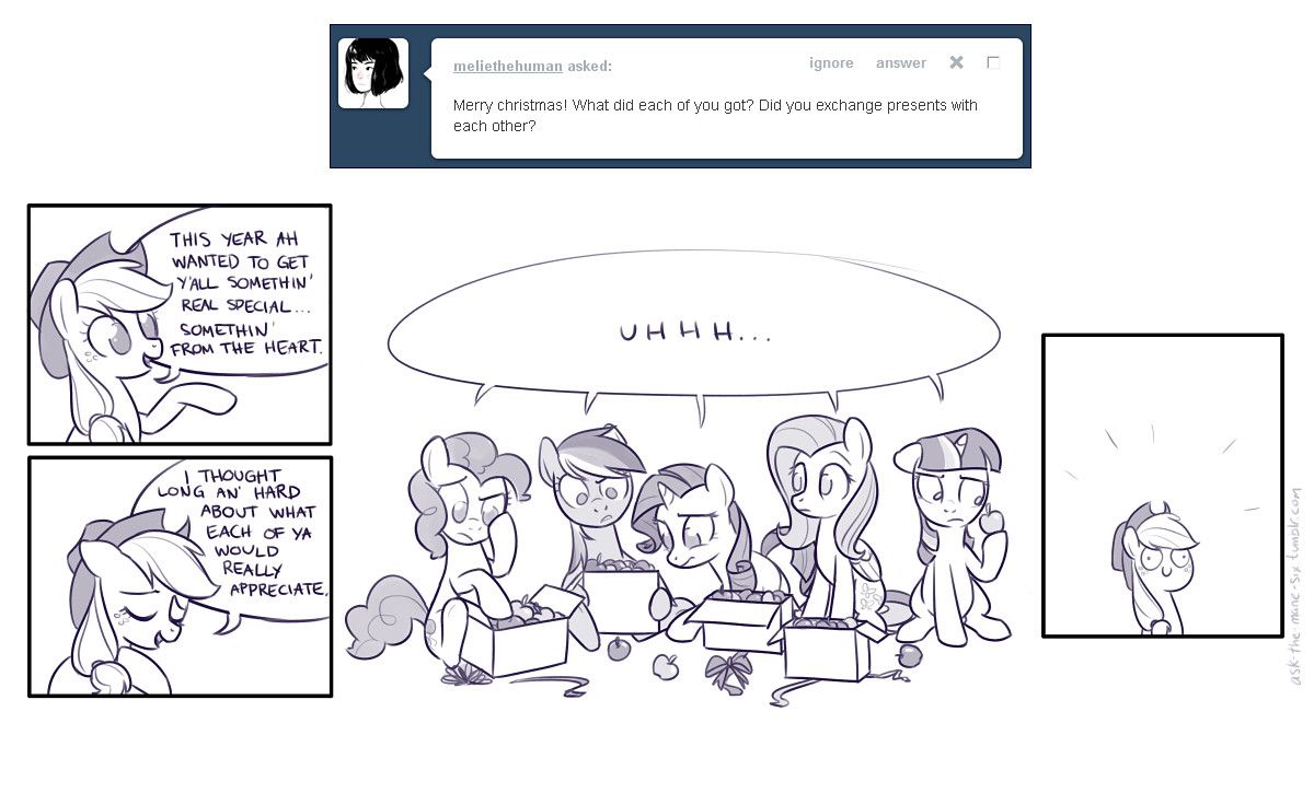 Applejack's Heartfelt Gifts (Ask the Mane Six Tumblr) | Scrolller