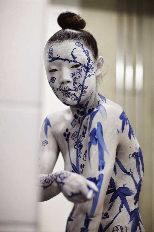 Asian, maybe Japanese body painting. | Scrolller