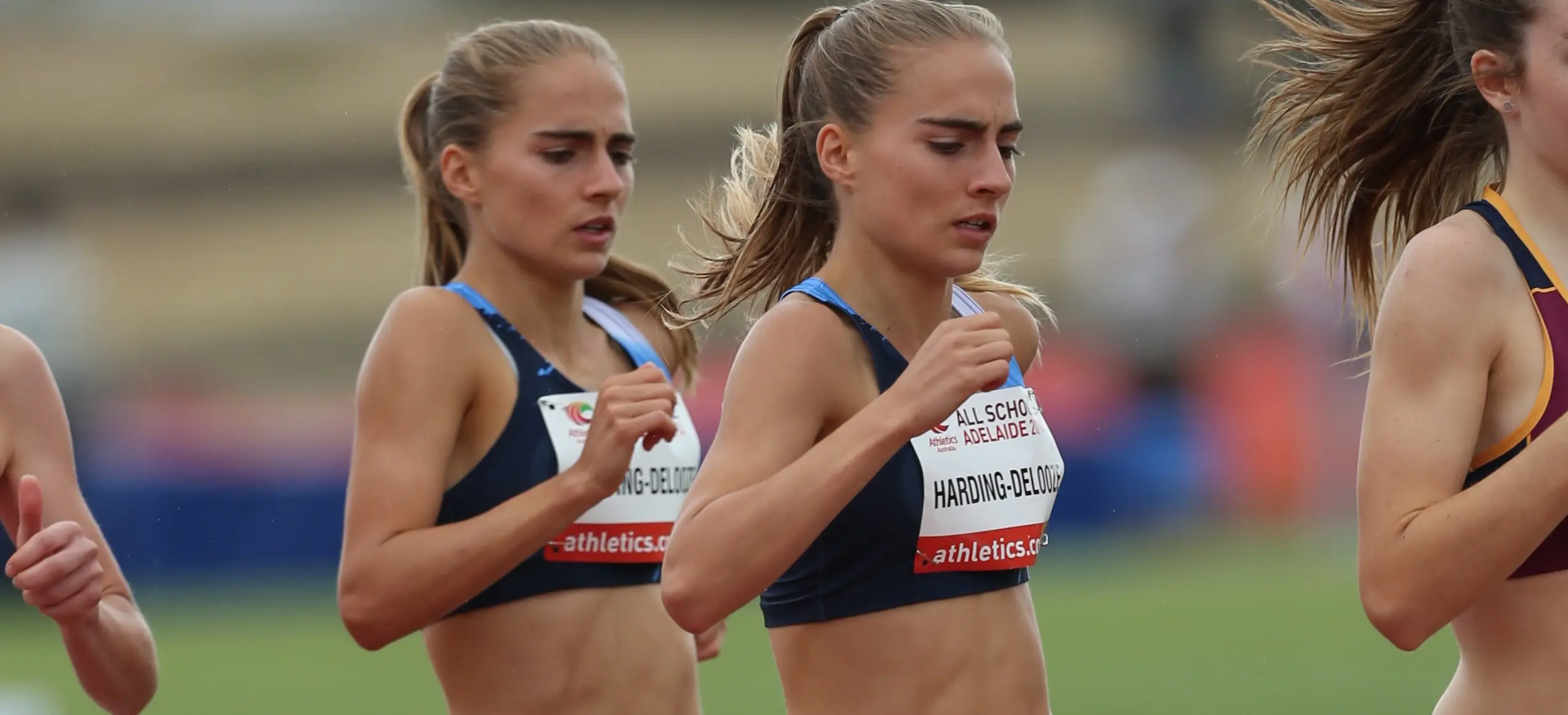 Australian runners, Amy and Lilly Harding-Delooze