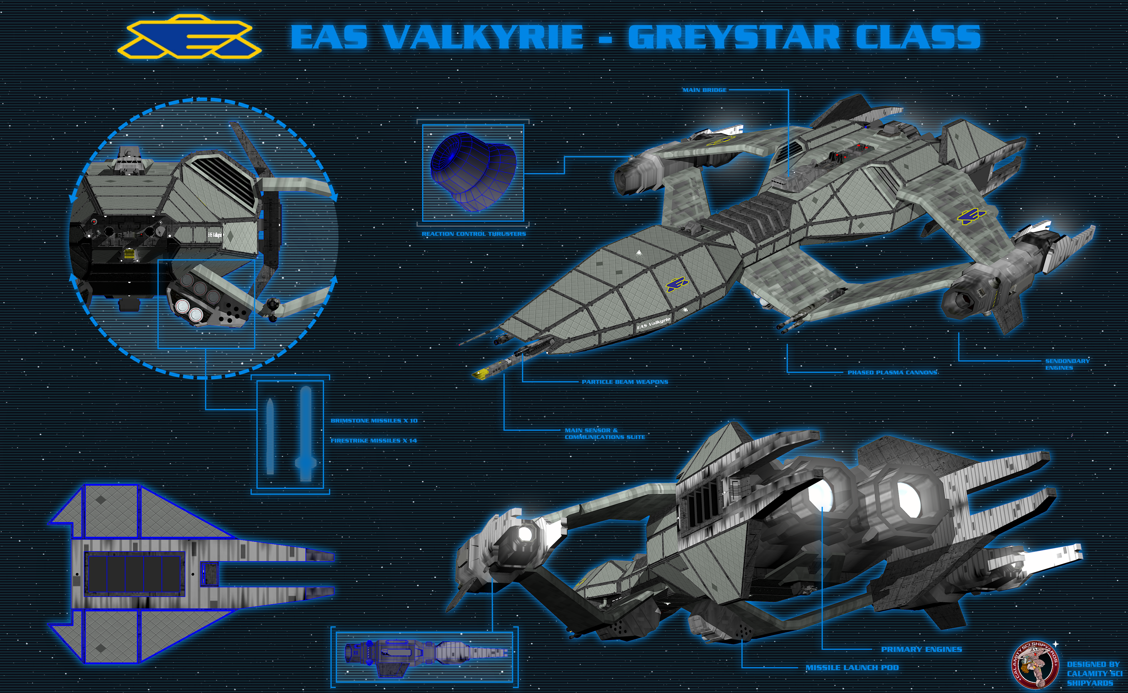 Babylon 5 ship Greystar Class diagnostic display By calamitySi