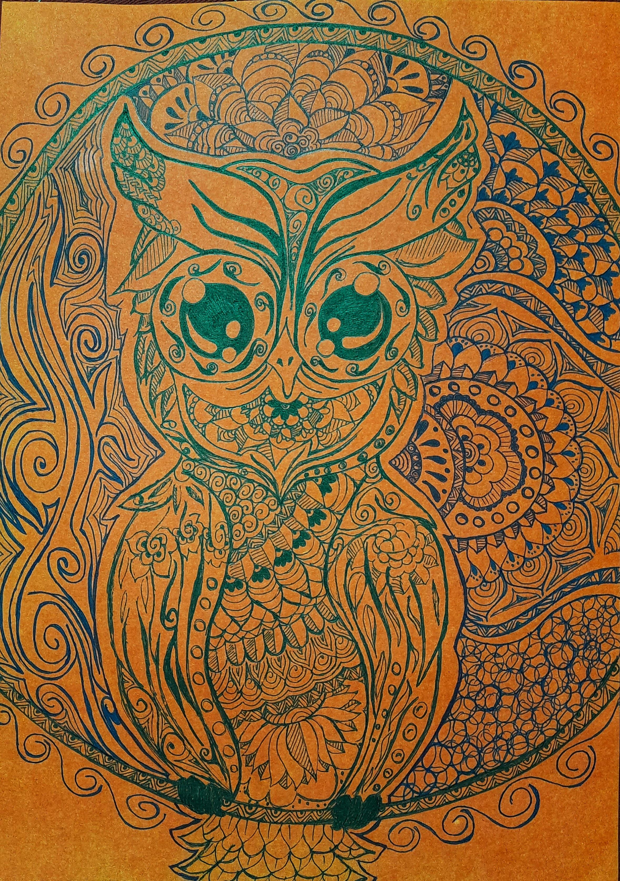 Beautiful mandala art by my bestie..😃😃🤩 | Scrolller