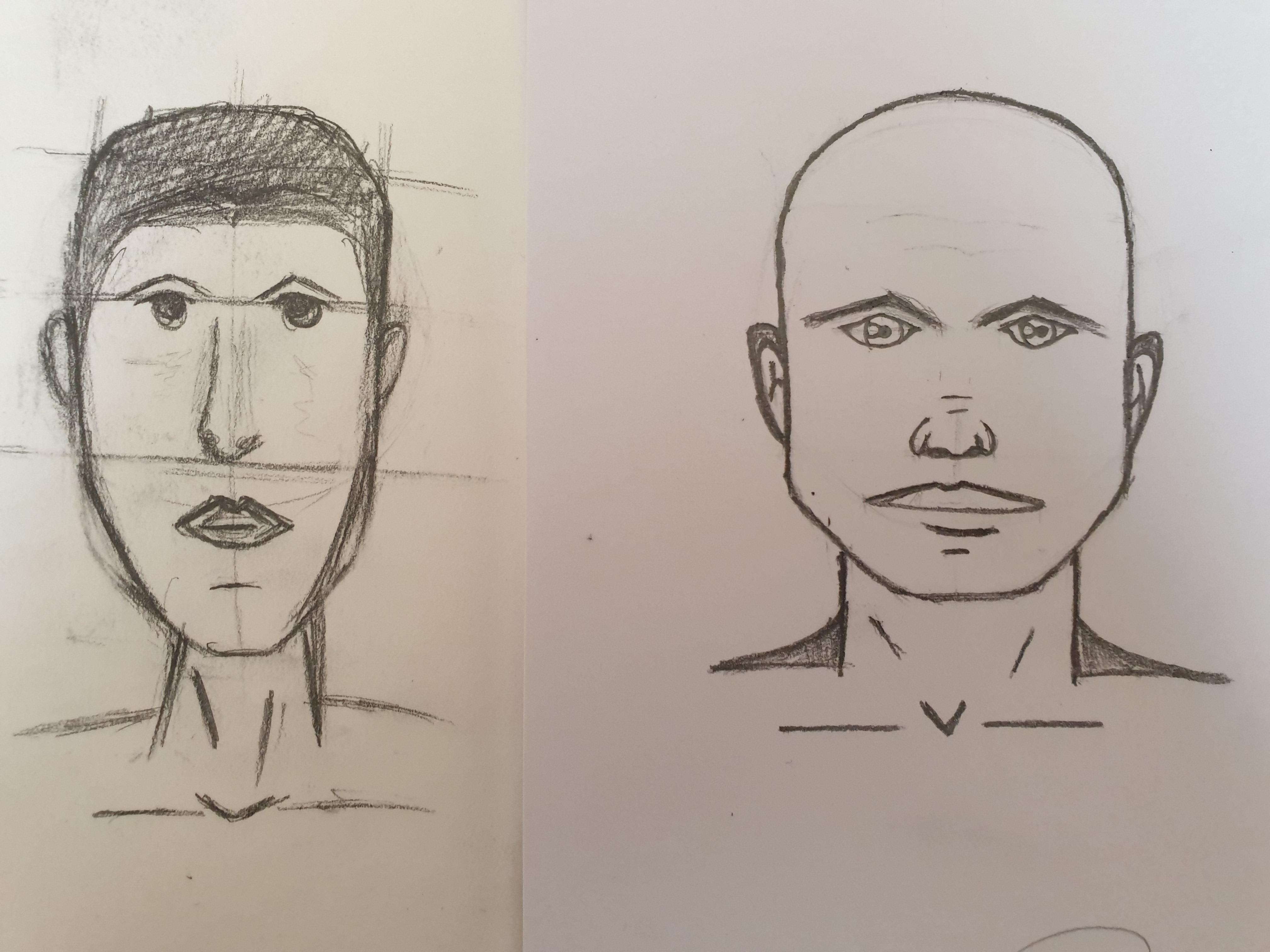 Been drawing for 3 days. On the left is me teaching myself. The right