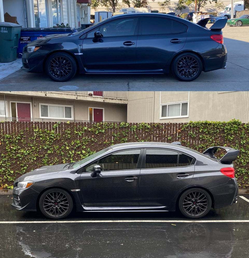 Before and after a very modest drop (1”) | Scrolller