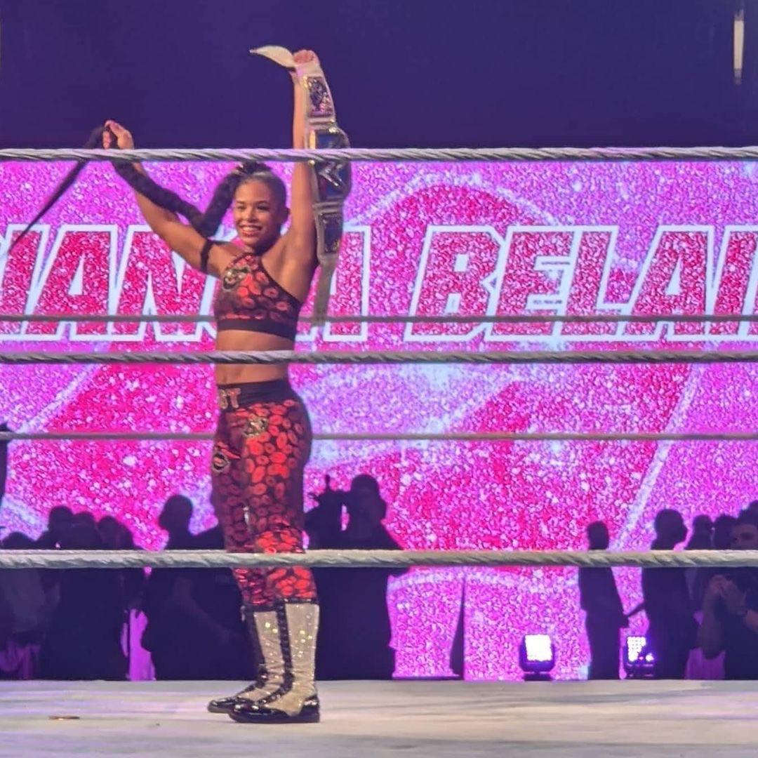 Bianca Belair at WWE Milwaukee Scrolller