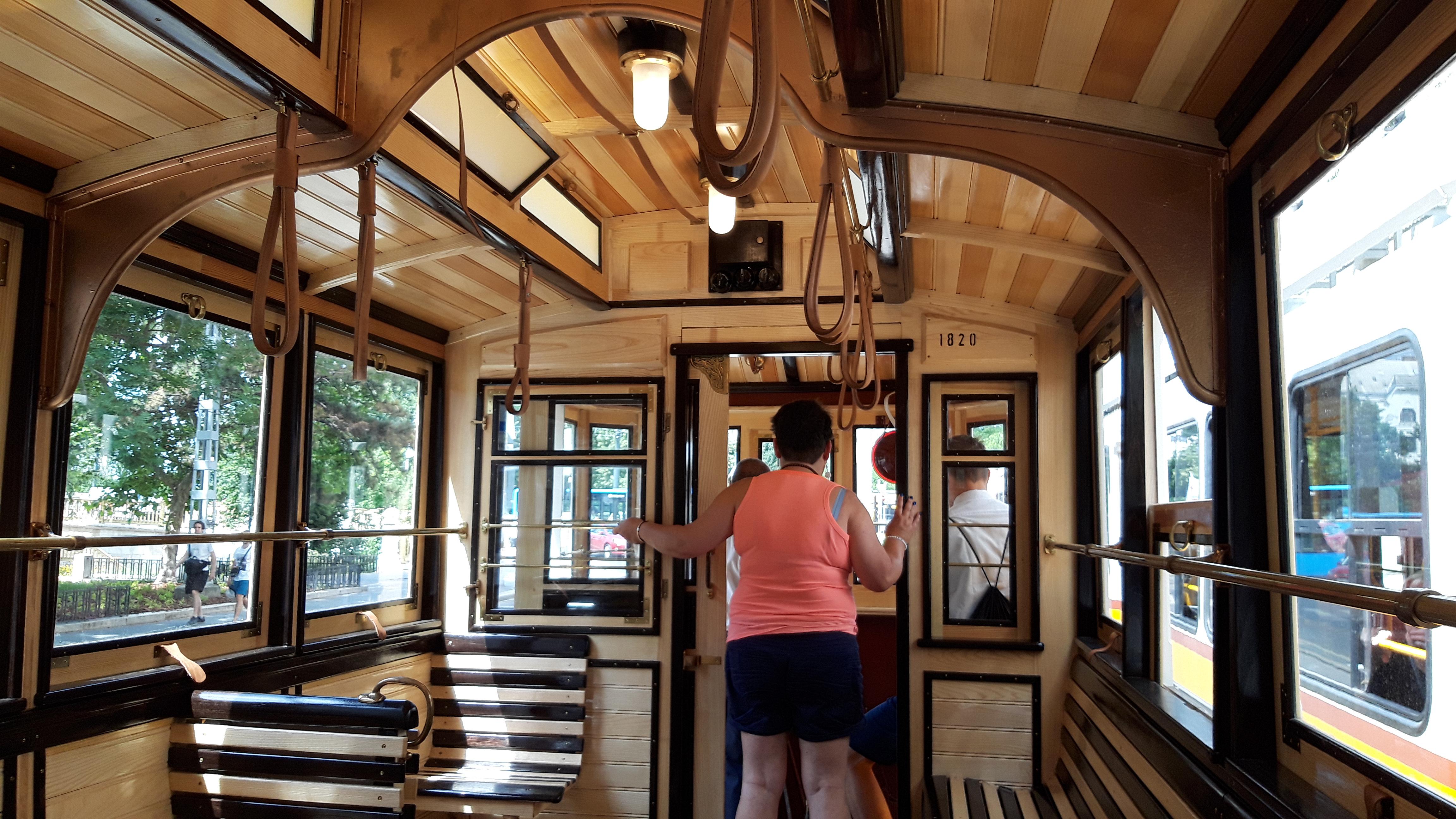 Budapest Heritage Tram Interior #1820 (Nosztalgia Villamos) | Scrolller