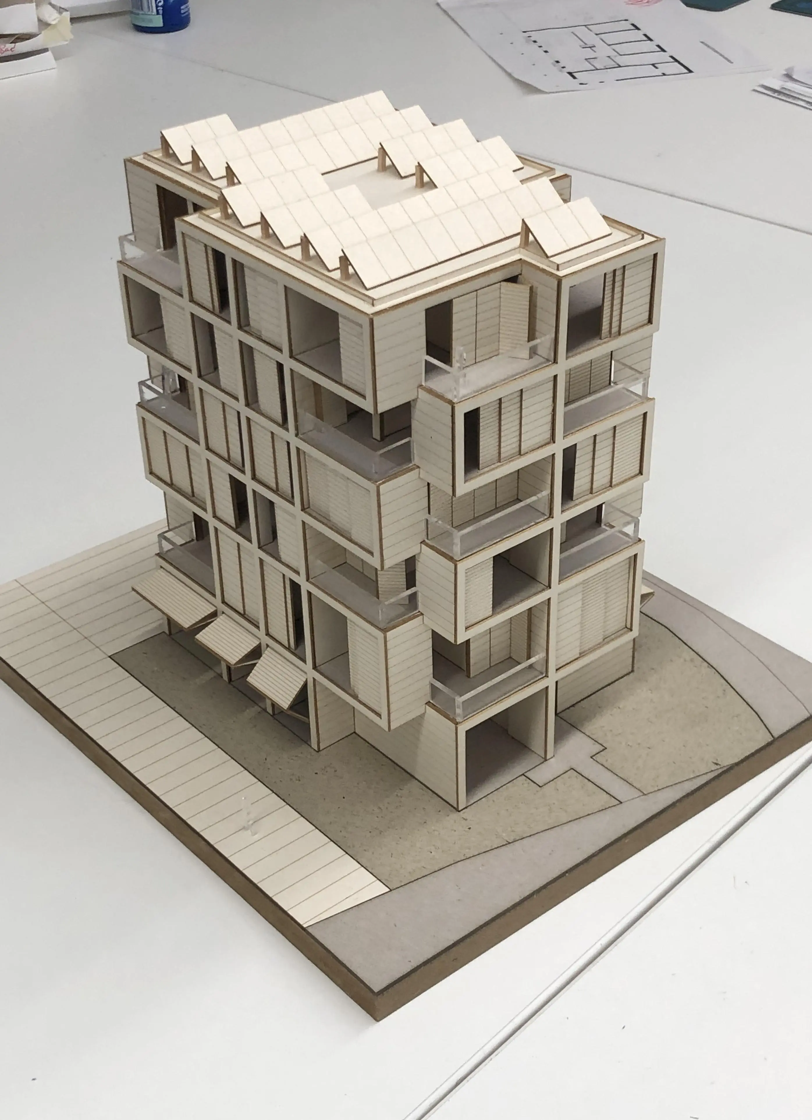 Laser Modell Building an all laser cut architectural model | Scrolller