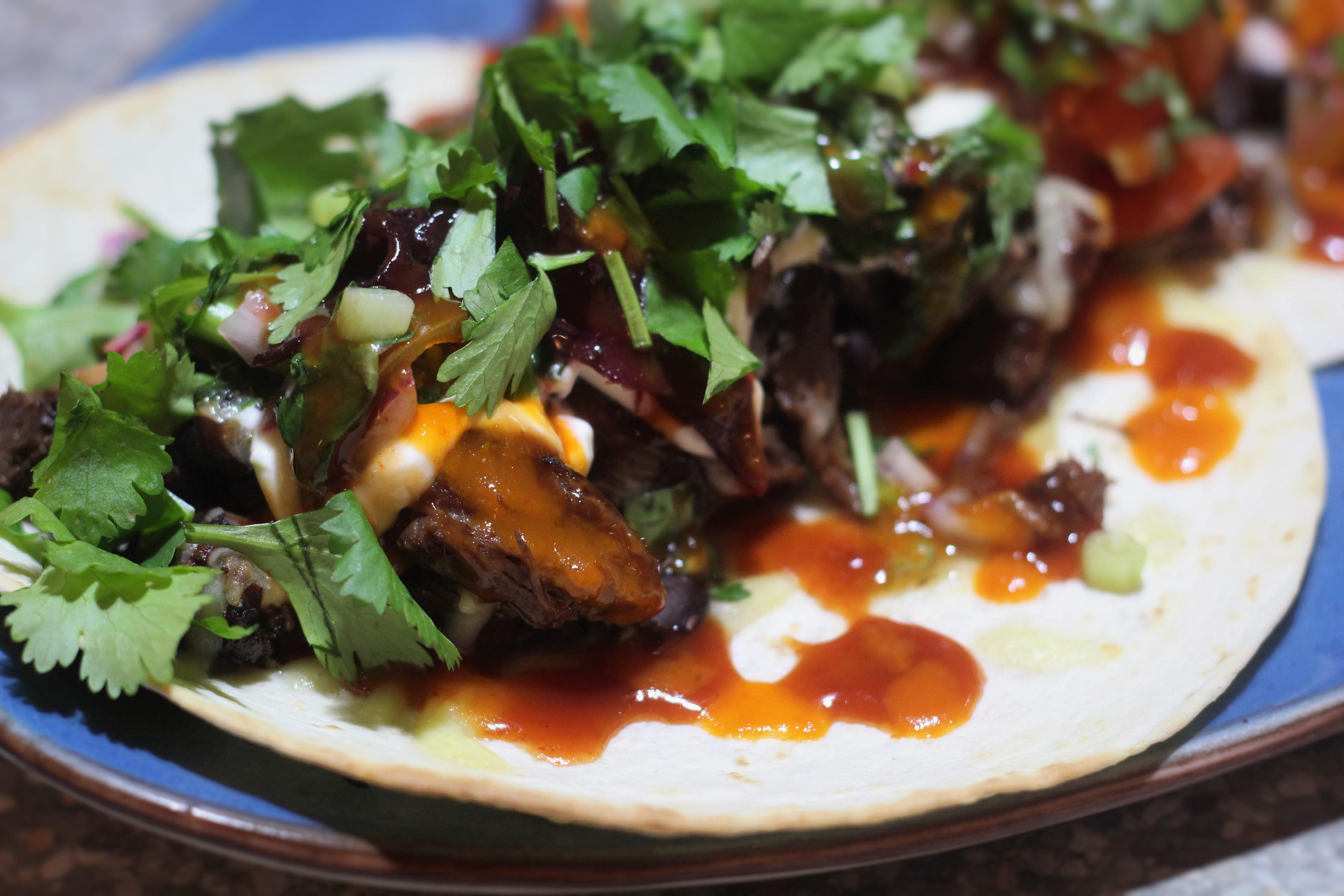 Carne Asada. Slow cooked in Ancho Pasilla marinade, and a Mango ...