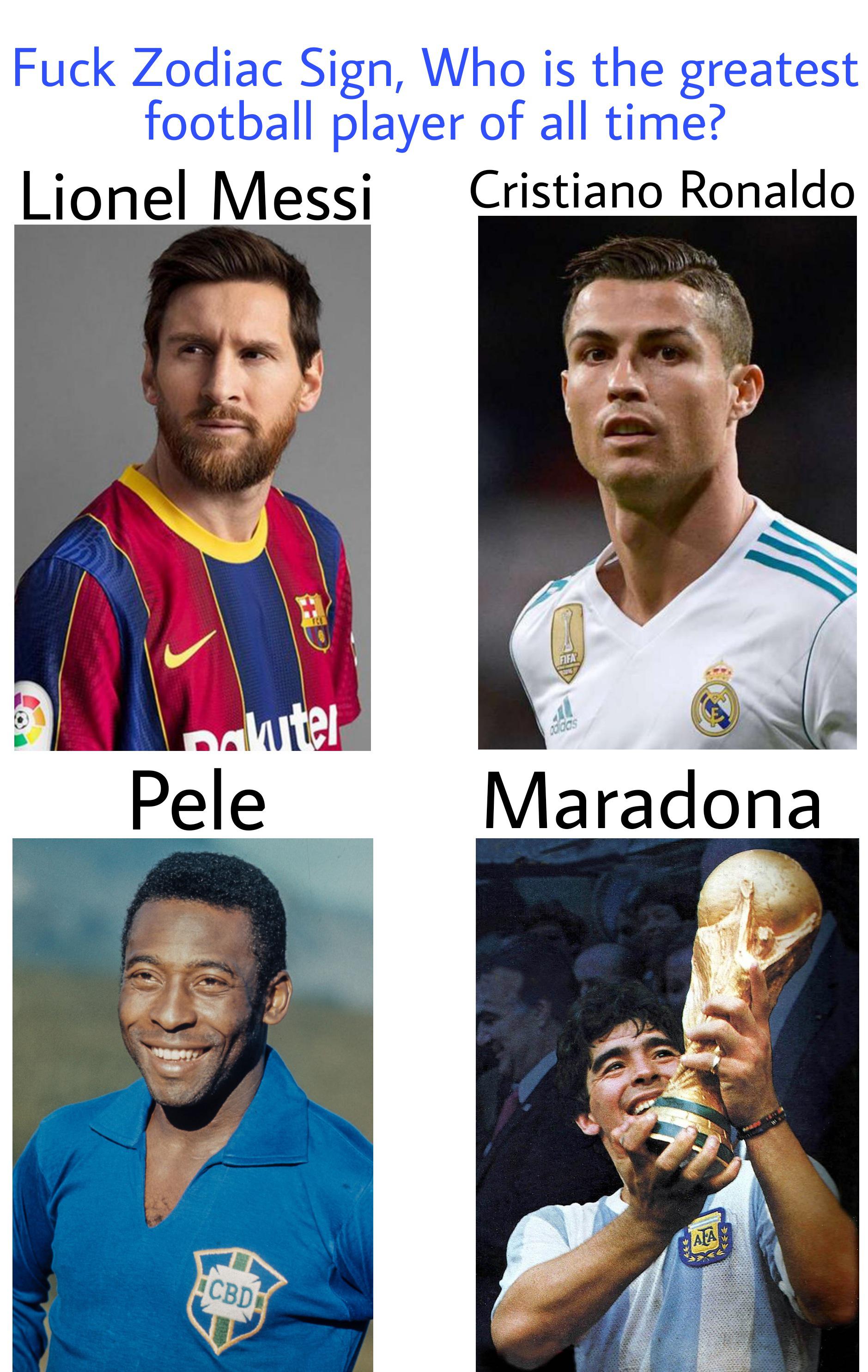 Choose your football G.O.A.T wisely | Scrolller