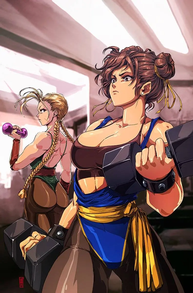 Chun-Li and Cammy training | Scrolller