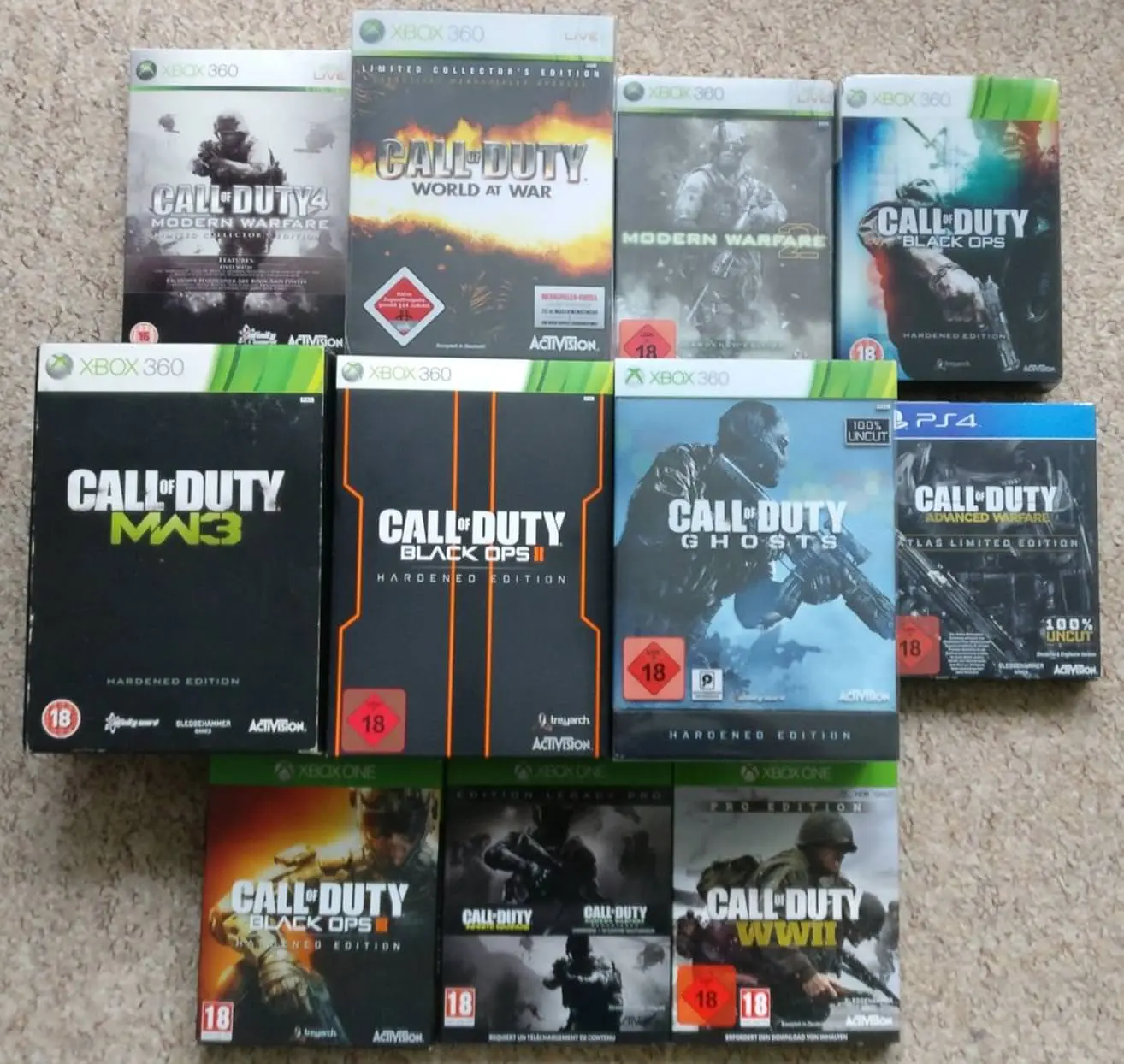 [COD] My complete console Call of Duty Special Edition Collection ...