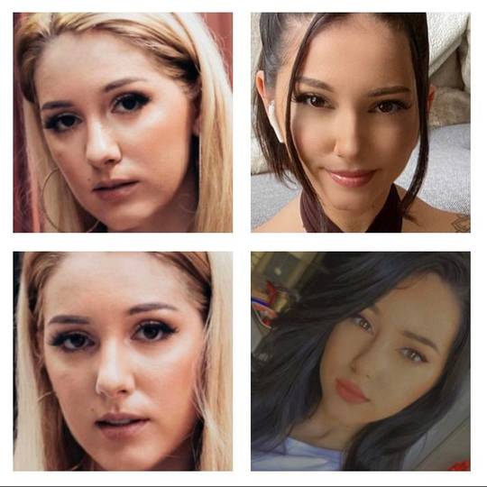 Completely different person. She really trying to look Asian. Scrolller