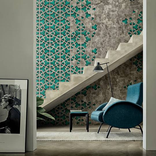 Concrete and a dissolving pattern