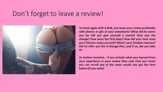 Gender swap and body change roleplay with a curvy woman and diverse muscular men in a vacation scenario