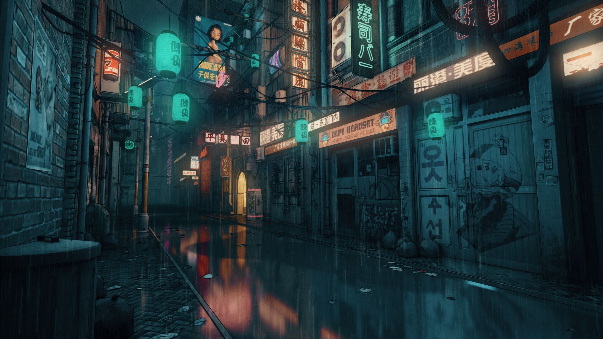 Cyberpunk Alley by Nicola Piovesan | Scrolller