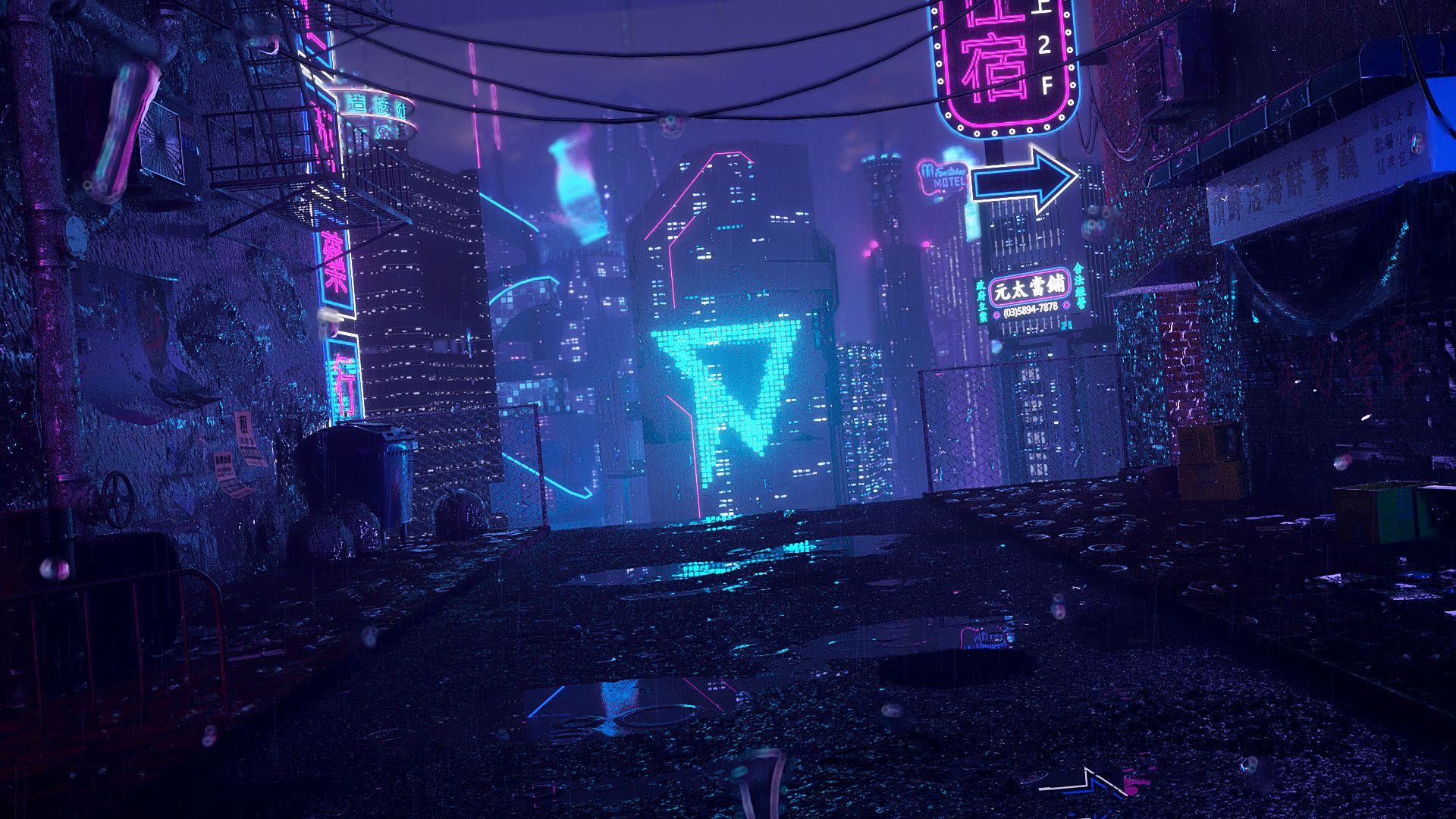 "Cyberpunk Street" by Tony Tsao | Scrolller