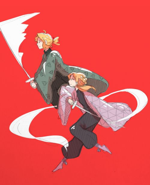 Demon Slayer Zelda and Link | Scrolller