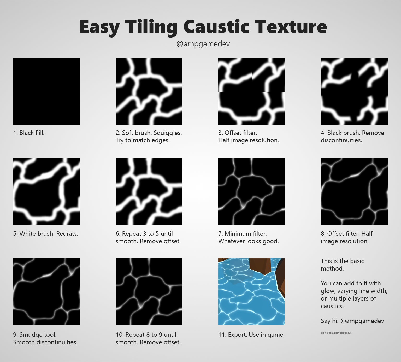 Easy way to create tiling caustic textures for water/energy vfx (no art ...