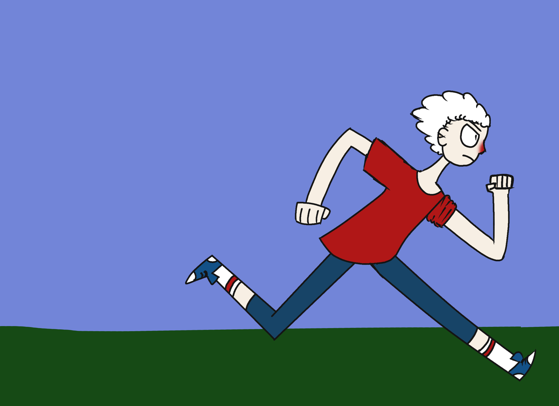 Einstein running w.i.p. Scrolller