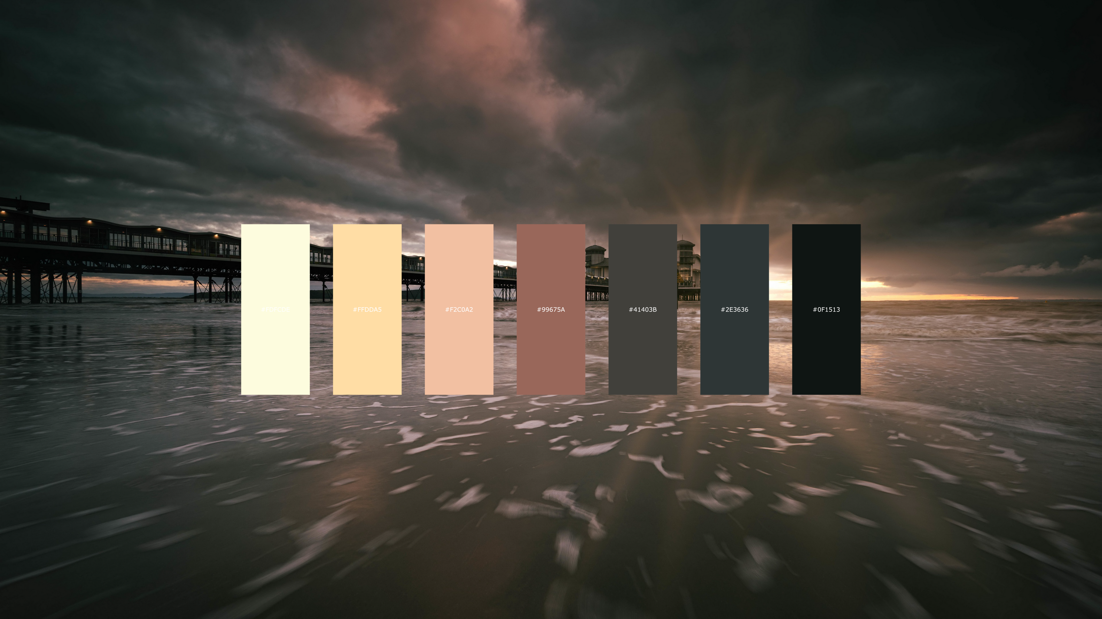 End Of The Pier color palette [3840X2160] | Scrolller