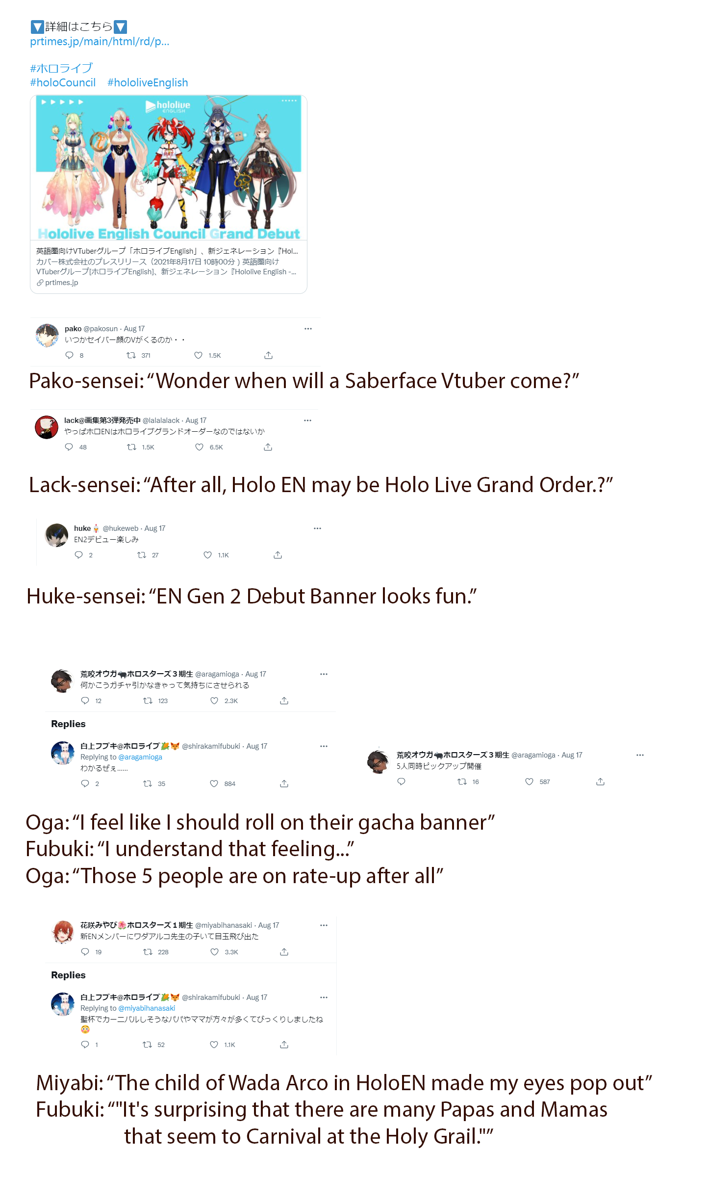 Even Hololive artists are in the FGO rabbit hole | Scrolller