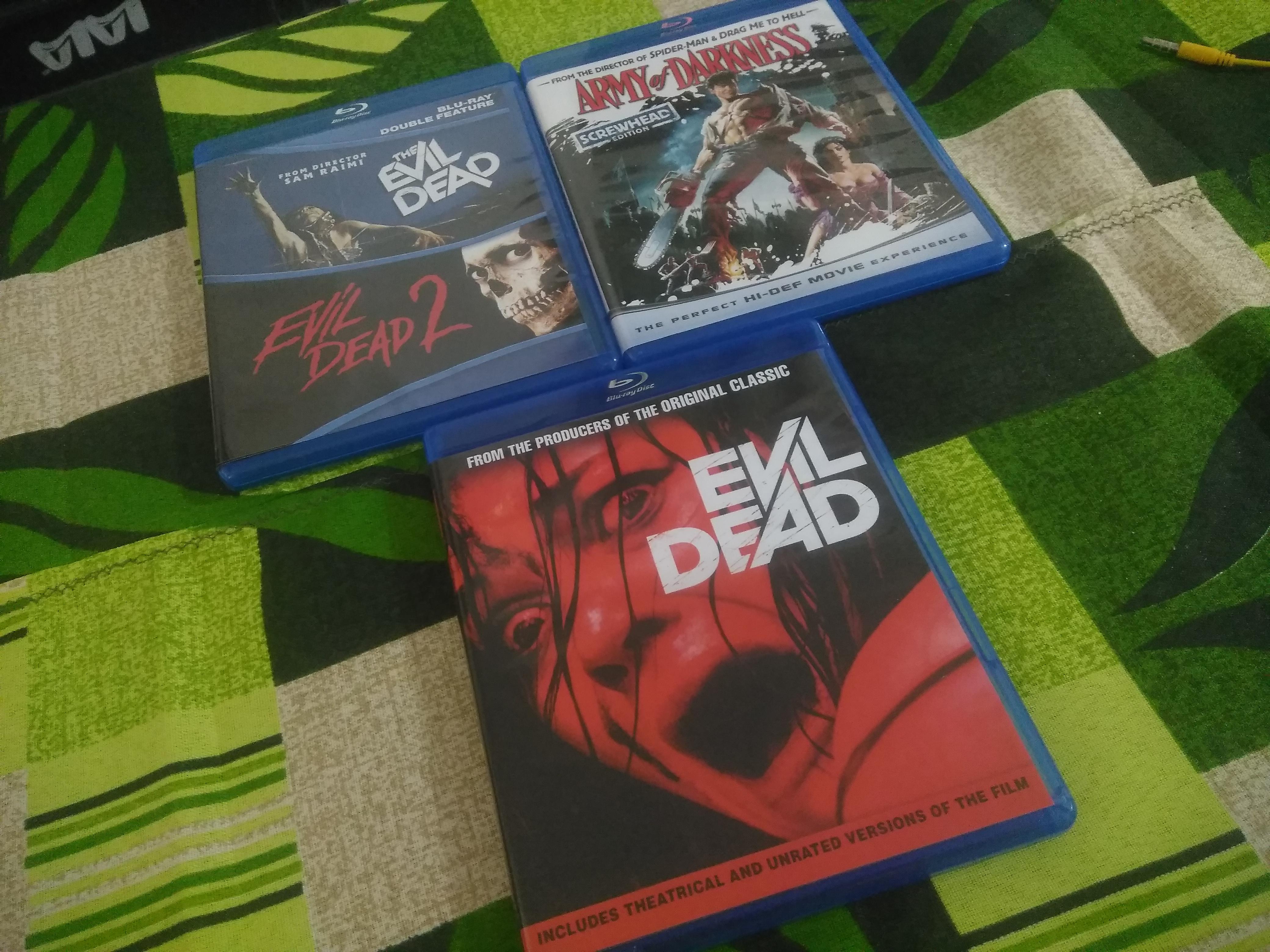 Evil Dead original Trilogy + Remake Unrated Edition. I'm happy now ...