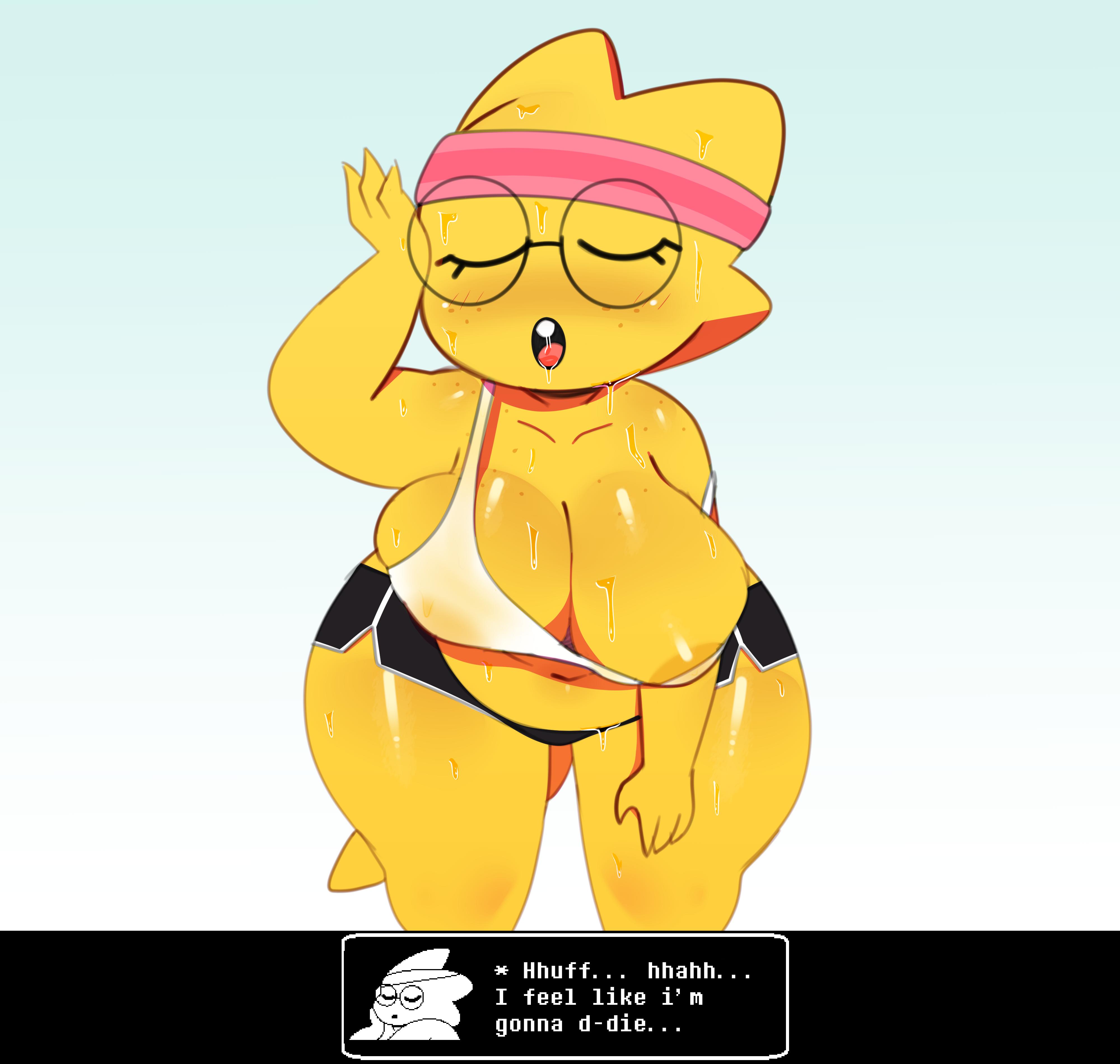 Exercise is hard for Alphys (SomeScrub) .