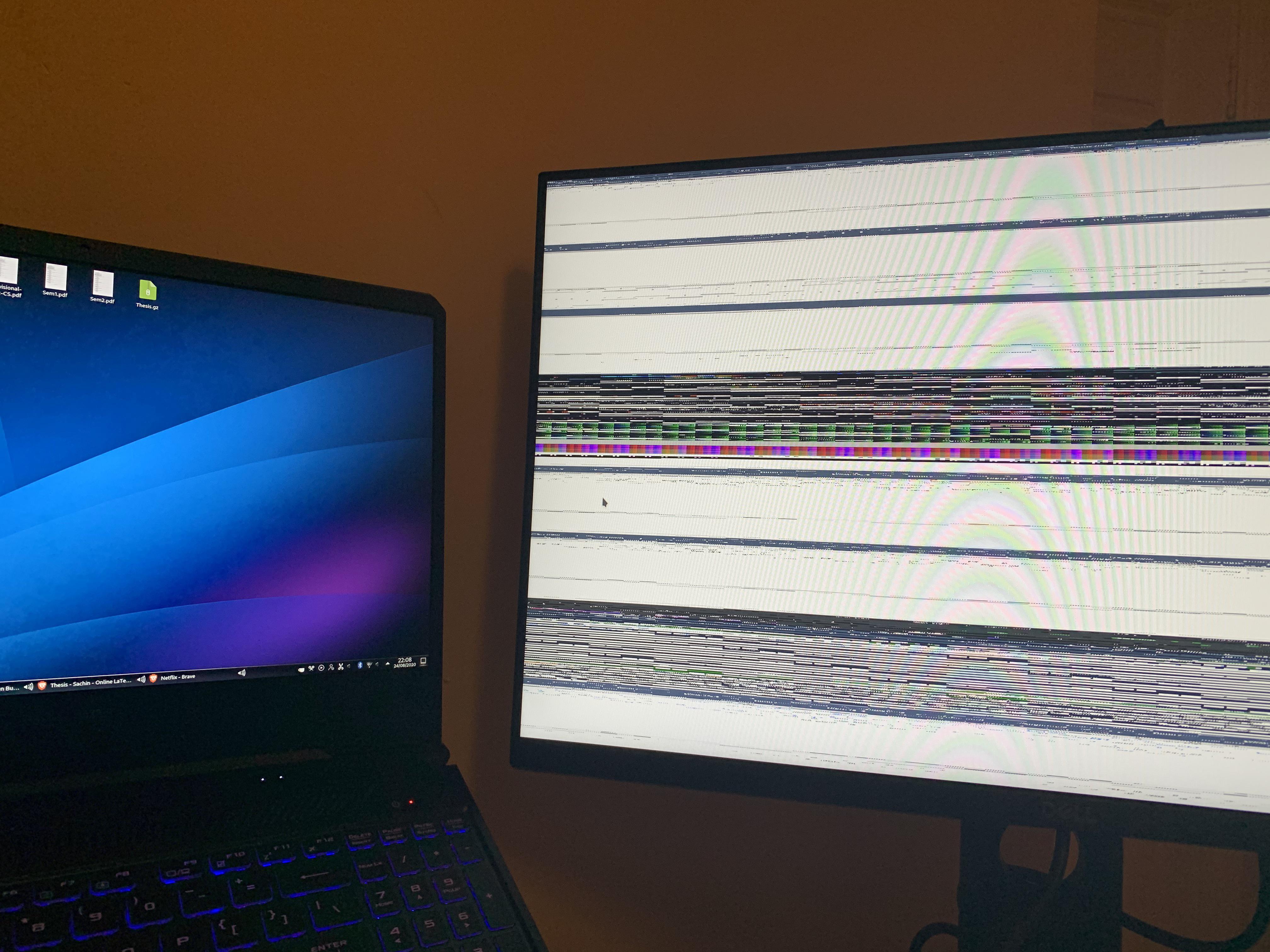 External display not working Scrolller