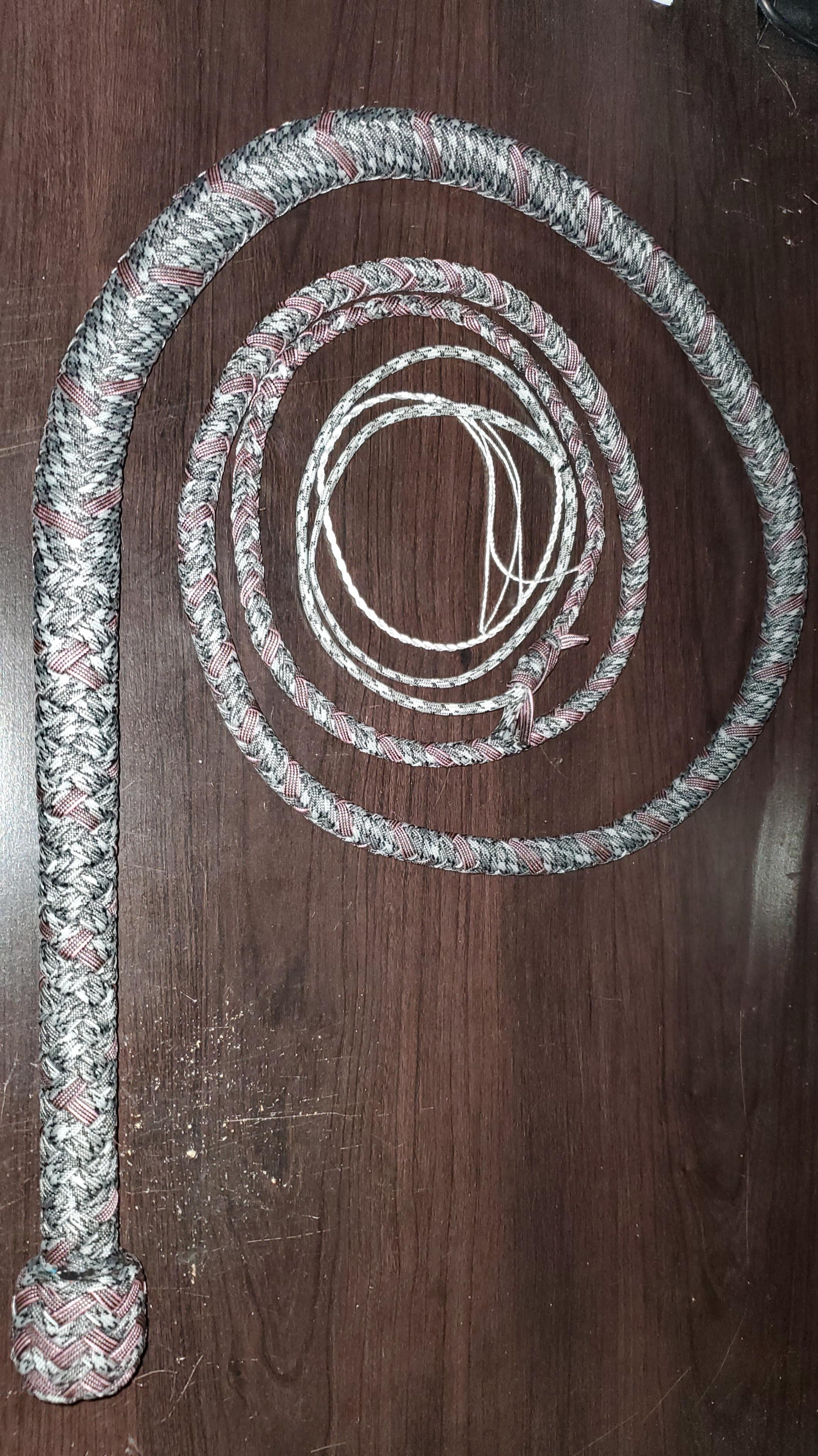 Bantoro Crafts Rot Und Schwarz Paracord/Nylon-Peitsche Bullwhip 16