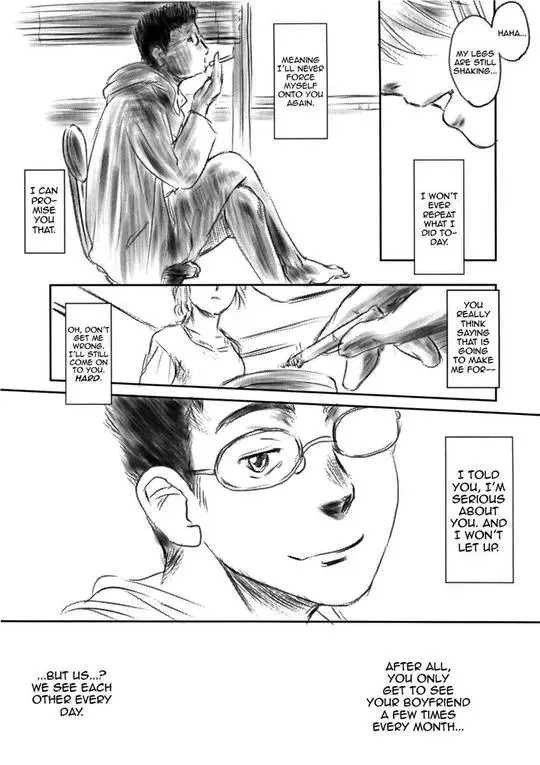 Netorare manga Fork in the Road featuring Fumi and Dyouta in explicit sexual poses