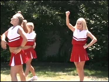 Four teasing cheerleaders (x-post /mooning) | Scrolller